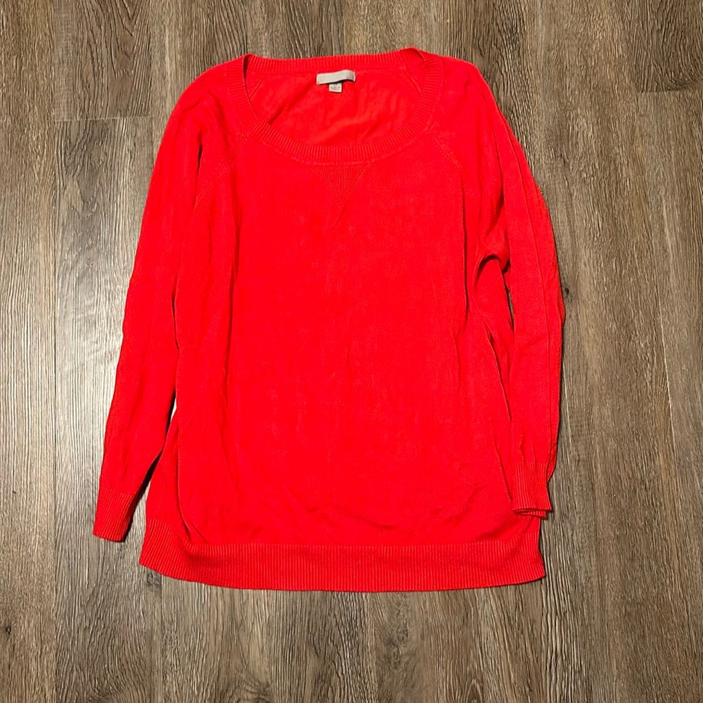women’s red sweater